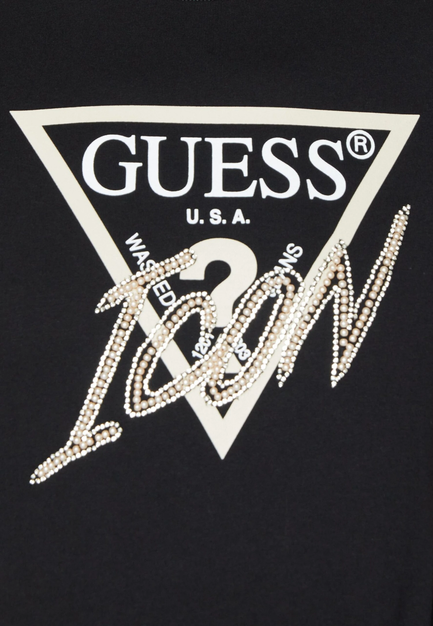 Guess Icon Tee - Print T-Shirt - Jet Black 6 Guess Icon Tee - Print T-Shirt - Jet Black - Image 6