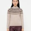 AKILAH MOCK NECK - Jumper - Velvet Taupe Heather