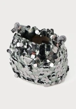 Guess HOLIDAY SHINE TOP HANDLE POUCH - Cross Body Bag - Pewter -Guess Clothing Sale 1c2bee40aa24452b8ced8f62cc28d797