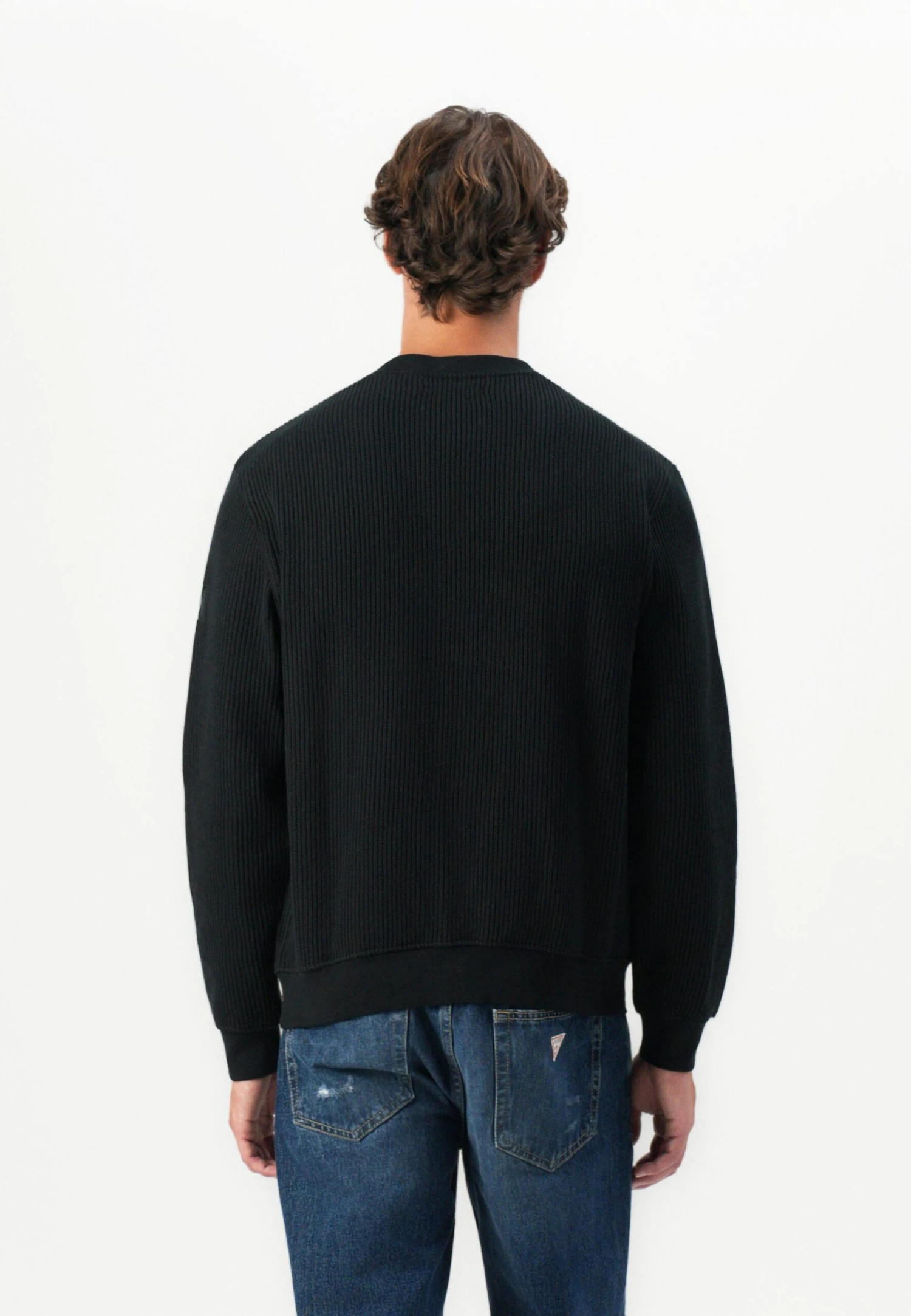 Guess PATCH - Jumper - Jet Black 3 Guess PATCH - Jumper - Jet Black - Image 3