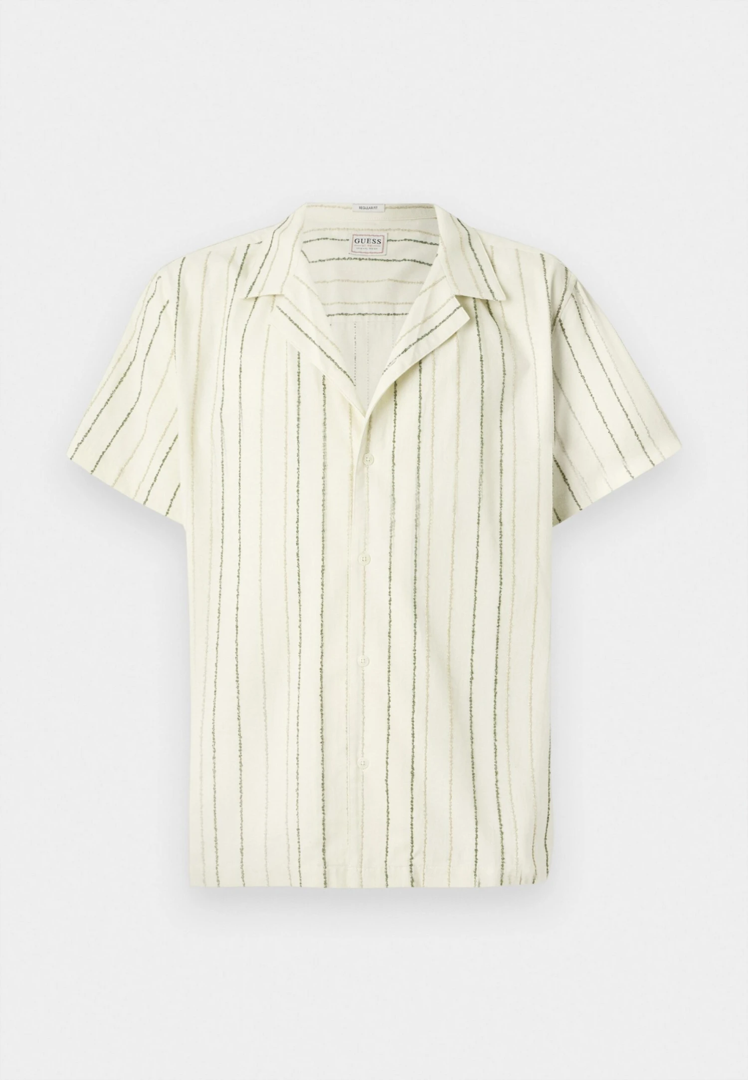 Guess COOPER STRIPE - Shirt - Pearl White 5 Guess COOPER STRIPE - Shirt - Pearl White - Image 5