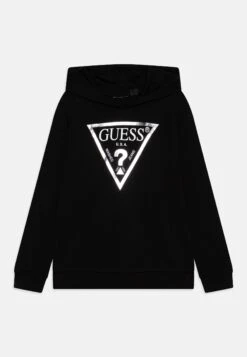Guess JUNIOR HOODED CORE - Sweatshirt - Jet Black