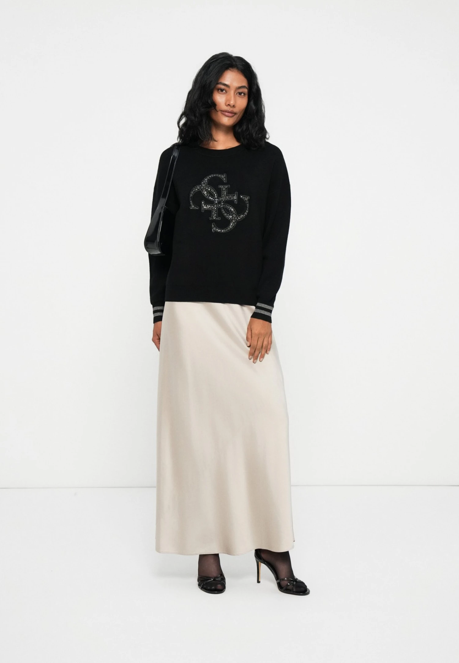 Guess SYLVIE LOGO - Sweatshirt - Jet Black 2 Guess SYLVIE LOGO - Sweatshirt - Jet Black - Image 2