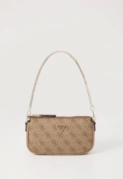 Guess NOELLE II POUCH CROSSBODY - Handbag - Latte/brown -Guess Clothing Sale 1de6a881caba4cae91105d1e85076562