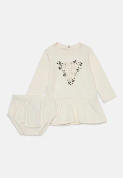 Guess CORE BABY INTERLOCK SET - Jersey Dress - Pale Pearl