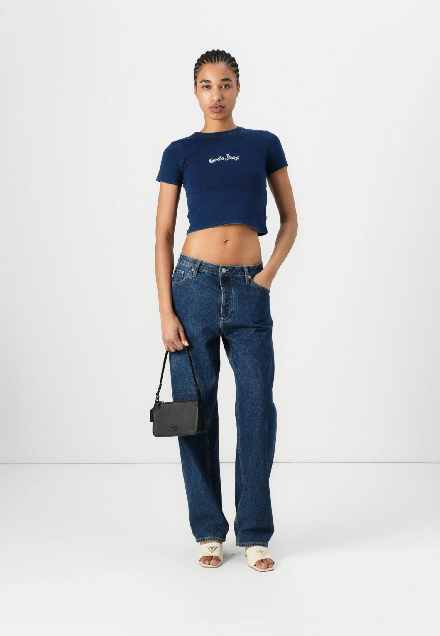 BABY TEE - Basic T-shirt - Blue Indigo 2 BABY TEE - Basic T-shirt - Blue Indigo - Image 2