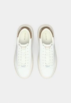 Guess ELBA - Trainers - White/beige/brown -Guess Clothing Sale 2053f182c2974dd9a5a85295c23d3b80