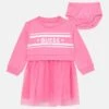 Guess BABY MIXED FABRIC DRESS SET - Day Dress - Jelly Pink