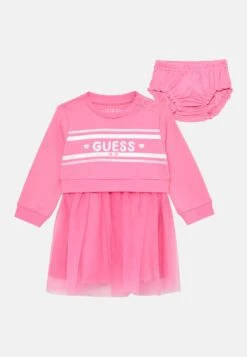 Guess BABY MIXED FABRIC DRESS SET - Day Dress - Jelly Pink
