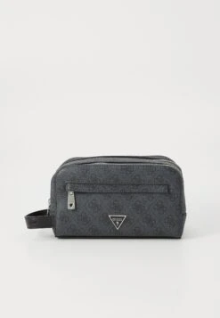 Guess MILANO SMALL NECESSAIRE - Wash Bag - Black