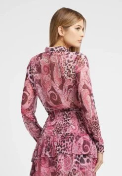 Guess Ls Clouis - Button-Down Blouse - Mehrfarbig Violett -Guess Clothing Sale 21309cc8619d4ee39be962646ac696a5