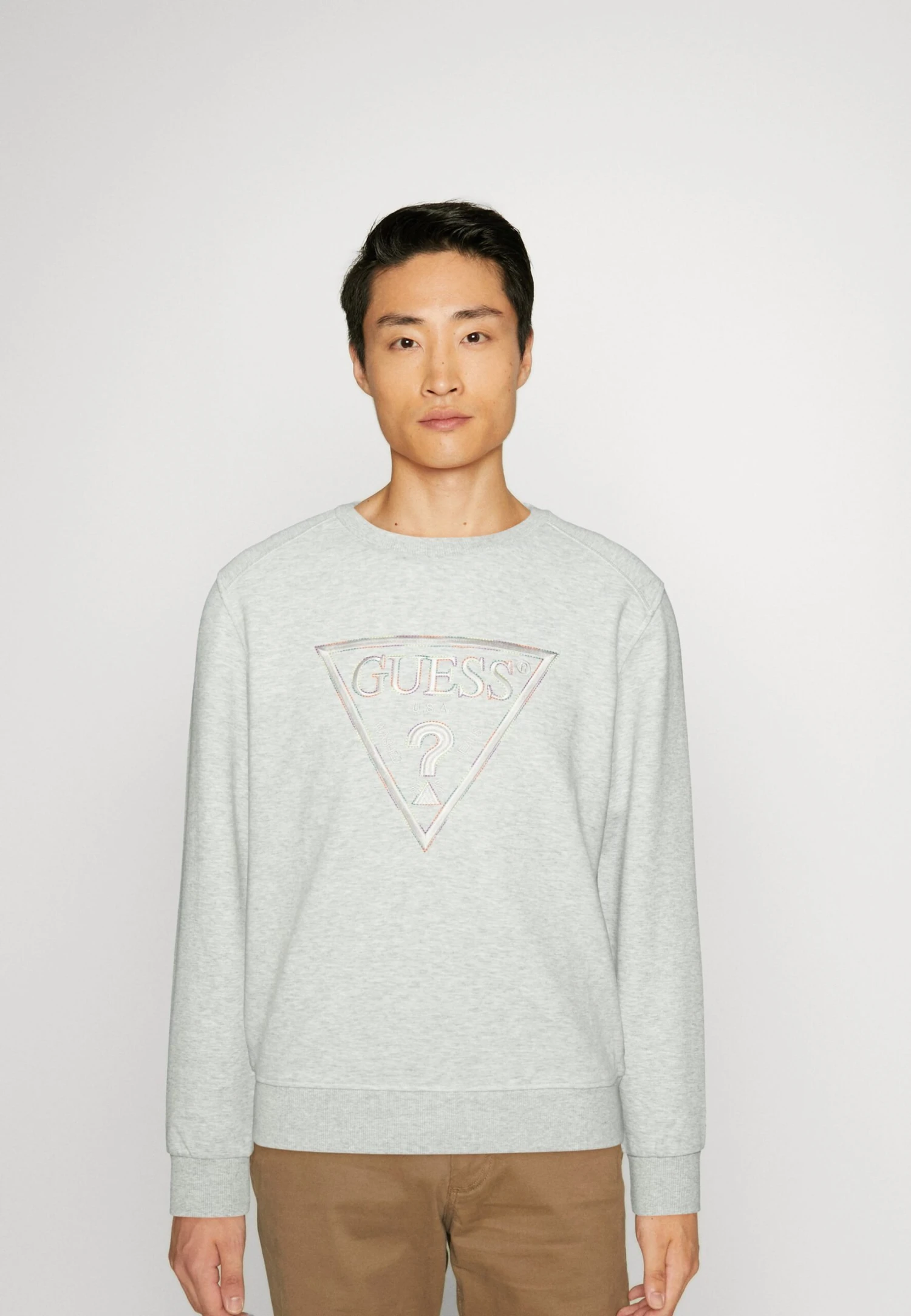 Guess Sweatshirt - Dusty Grey Heather 1 Guess Sweatshirt - Dusty Grey Heather