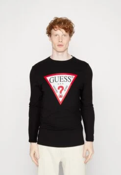 Guess ORIGINAL LOGO - Long Sleeved Top - Jet Black