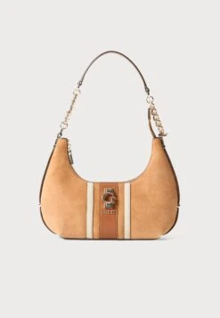 Guess ERENIA SHOULDER BAG - Handbag - Cognac