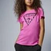 Guess CORE JUNIOR - Print T-shirt - Pink Trip