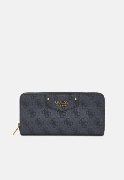 Guess Brenton Zip Around - Wallet - Coal Logo