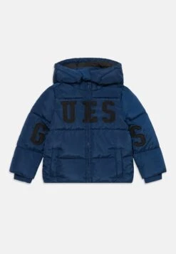 Guess BABY HOODED PADDED PUFFER ZIP - Winter Jacket - Secret Blue