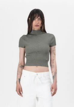 Guess JAYLA MOCK NECK - Jumper - Lichen Leaf Green