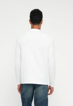 Guess LOGO FLOCK TEE - Long Sleeved Top - Pure White -Guess Clothing Sale 26f6c1919b8e49c39d5a825d06bd3d46