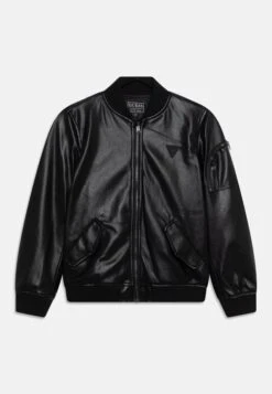 Guess Junior- Faux Leather Jacket - Jet Black