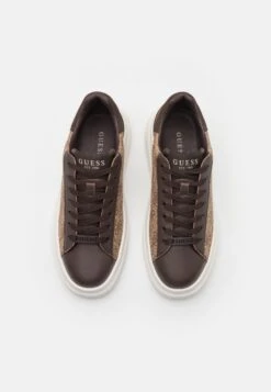 Guess ELBA CARRYOVER - Trainers - Beige/brown -Guess Clothing Sale 27525d5473da4c89bd36bc33e41fb002