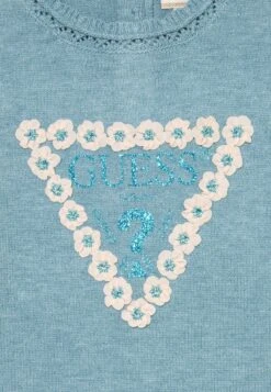 Guess TODDLERLS MIXED FABRIC DRESS - Jumper Dress - Blue -Guess Clothing Sale 279280e60c9942a7b31e9d27605591b4