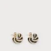 Guess LE MIRAGE - Earrings - Yellow Gold-coloured/black