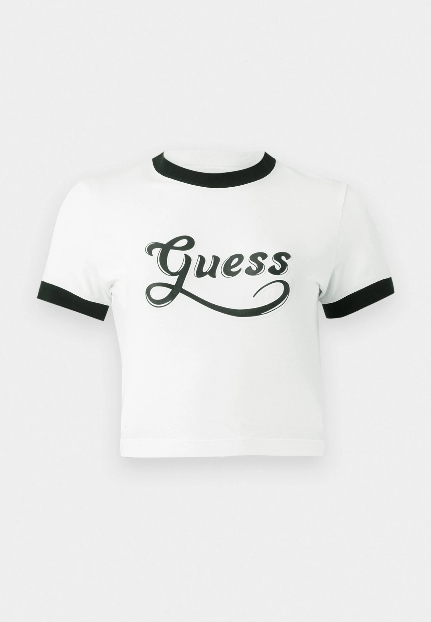 Guess SS GLOSSY CROP - Print T-shirt - Peach Peony 7 Guess SS GLOSSY CROP - Print T-shirt - Peach Peony - Image 7