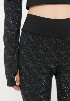 Guess DEBBY FULL RHINESTONE - Leggings - Trousers - Jet Black -Guess Clothing Sale 286cb63ecc094f14b5a39090ae83183c