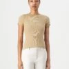 SLIM - Basic T-shirt - Travertine Sand