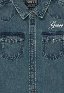 Guess JUNIOR SHIRT - Shirt - Deep Water Blue Wash -Guess Clothing Sale 29a9cdce03a24b839854df3469d74beb