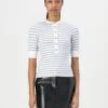 Guess SERAFINO STRIPED - Top - White/nimbus
