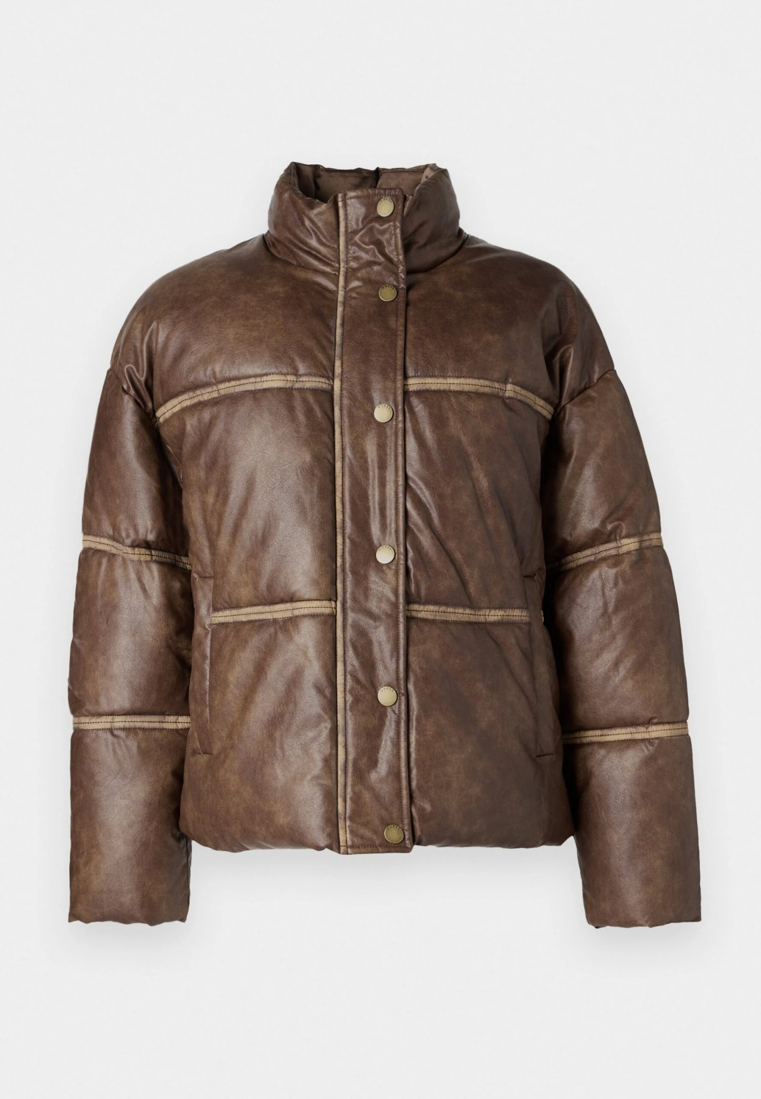 Guess GIPSY - Faux Leather Jacket - Ground Coffee 5 Guess GIPSY - Faux Leather Jacket - Ground Coffee - Image 5