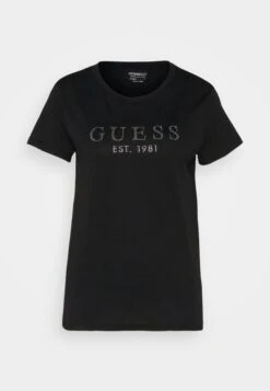 Guess Ss 1981 Easy- Print T-Shirt - Jet Black -Guess Clothing Sale 2a8d523b25e14347ac7857cba994765d