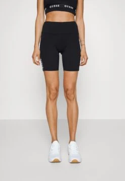 Guess Aline Biker Eco J Str - Leggings - Jet Black