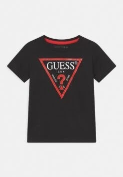 Guess CORE TODDLER KIDS BOY - Print T-shirt - Jet Black
