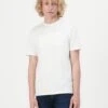 Guess EMBOSSED LOGO TEE - Print T-shirt - Pure White