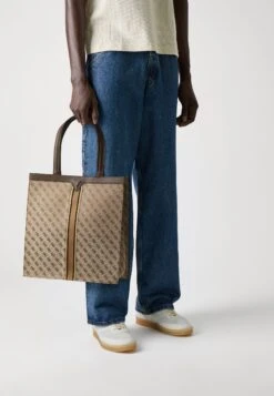 Guess MILANO TOTE - Tote Bag - Beige/brown