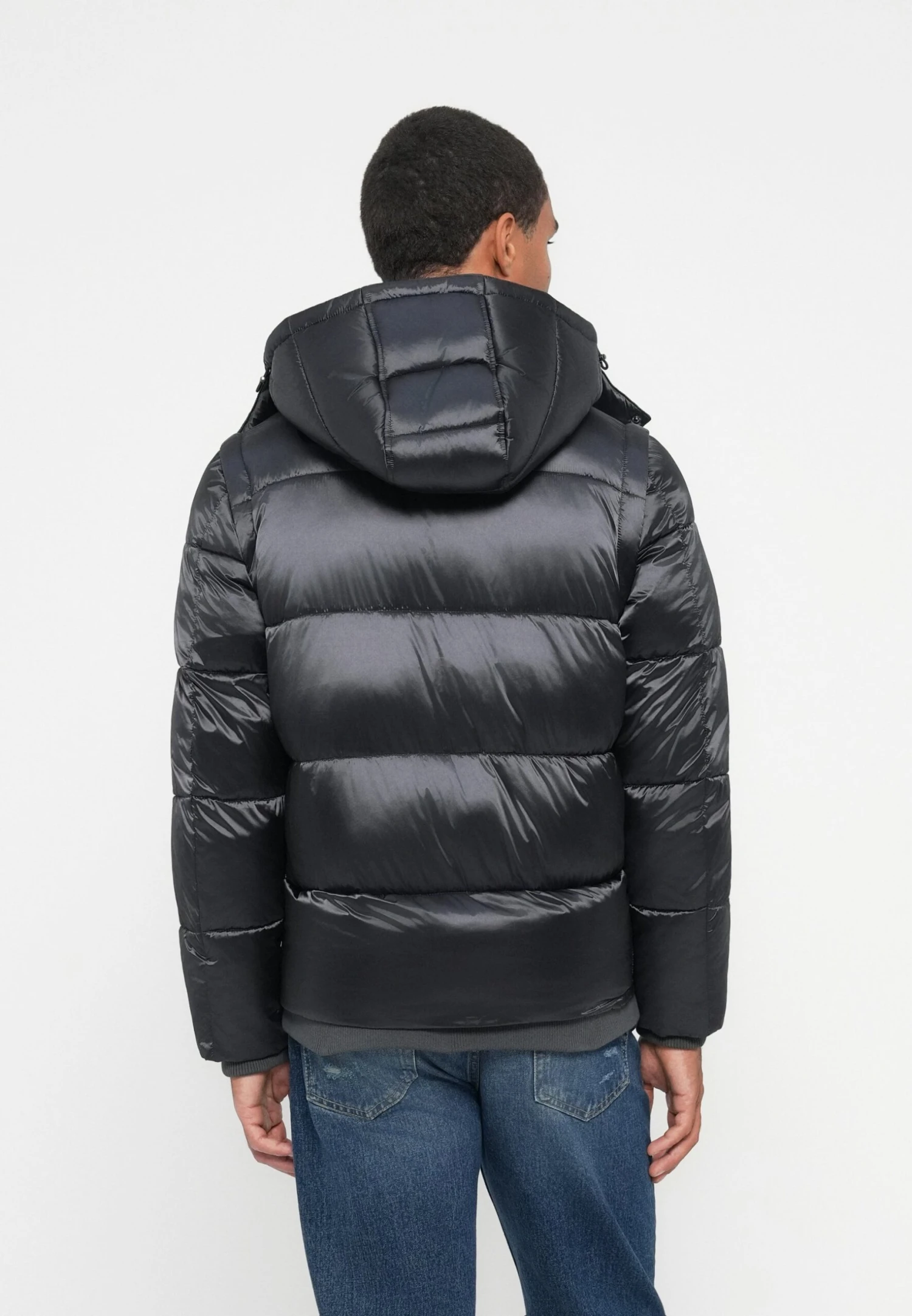 Guess METALLIZED JACKET - Winter Jacket - New Asphalt 3 Guess METALLIZED JACKET - Winter Jacket - New Asphalt - Image 3