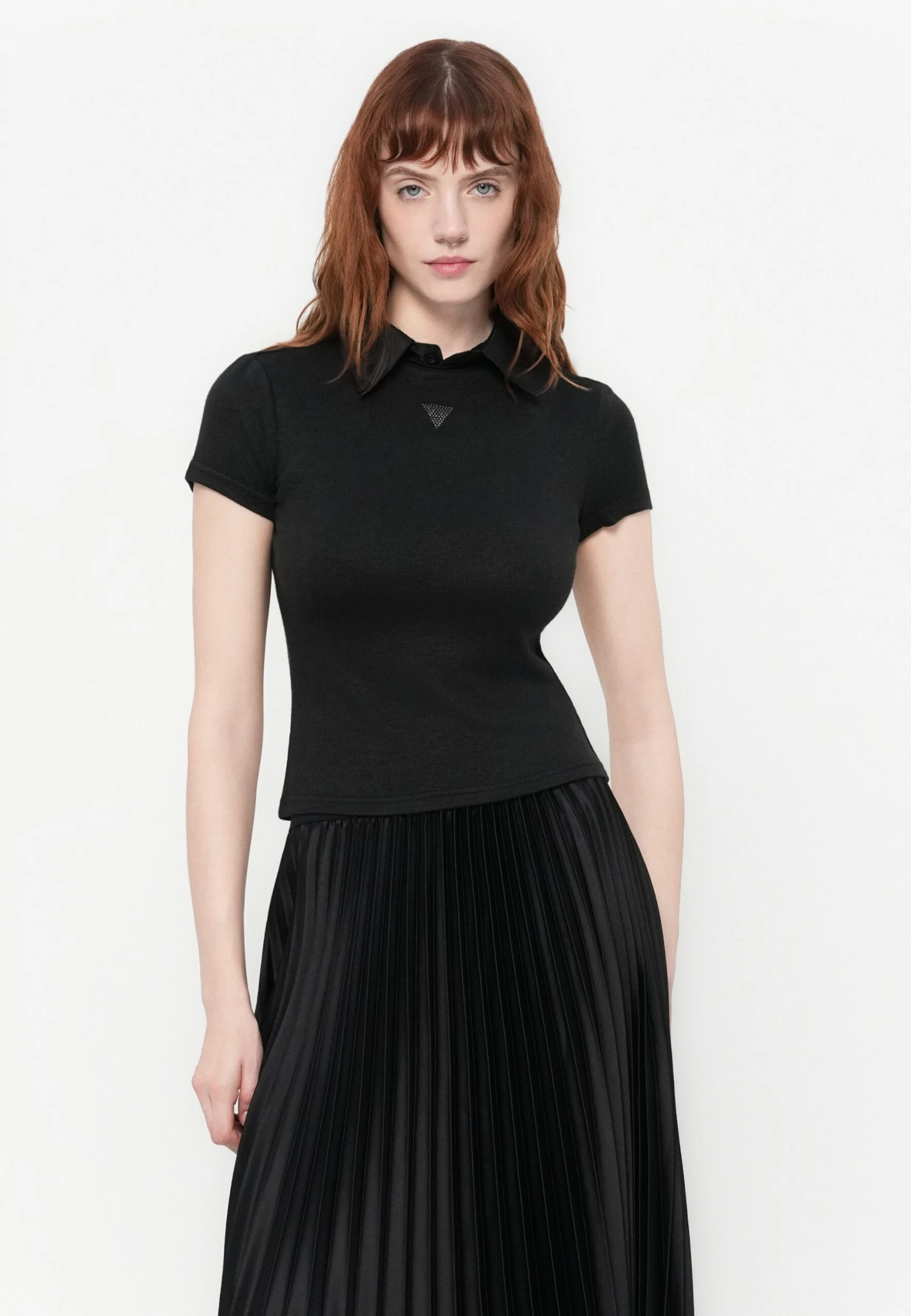 Guess ANITA MOCK - Basic T-shirt - Jet Black Heather 4 Guess ANITA MOCK - Basic T-shirt - Jet Black Heather - Image 4