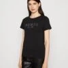 Guess Ss 1981 Easy- Print T-Shirt - Jet Black