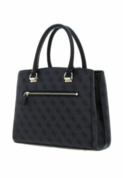 Guess Noelle Girlfriend Satchel - Handbag - Coal Logo -Guess Clothing Sale 31d1f247ea67464ba2e85dee7fbffad6