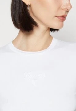 Graphic Baby Tee - Basic T-Shirt - Pure White -Guess Clothing Sale 31fb3cf8cbd146018aa2e803e26c0e02