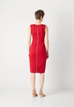 ZIP MIDI DRESS - Jersey Dress - Samba Red Vibes -Guess Clothing Sale 32d8a1b83b854b49bbdd4e8a486e557a