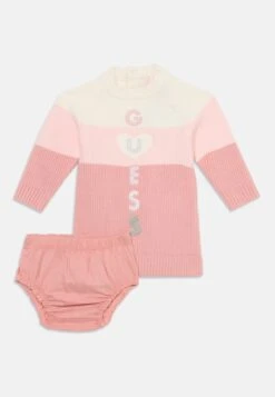 Guess BABY SET - Pants - White/pink