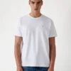 Guess SS CN PATCH - Basic T-shirt - Weiß