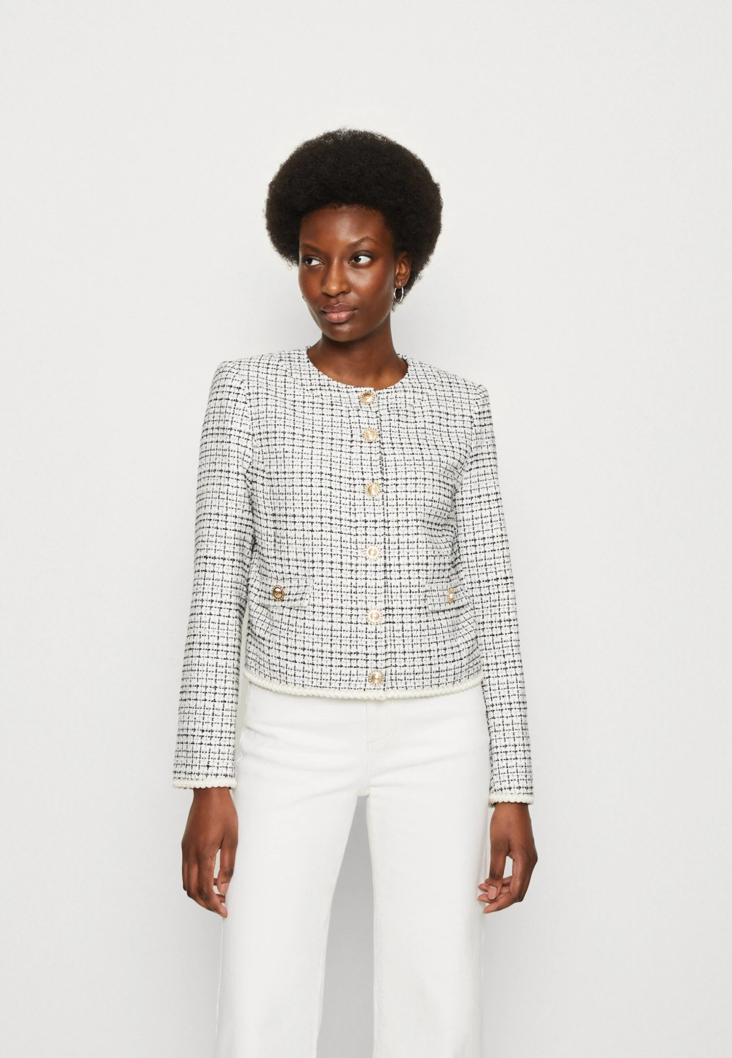 Provence- Blazer - White/Black 1 Provence- Blazer - White/Black