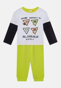 Guess Baby Pants Set - Long Sleeved Top - Pure White