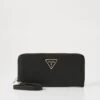 Guess LAUREL LARGE ZIP AROUND - Wallet - Black