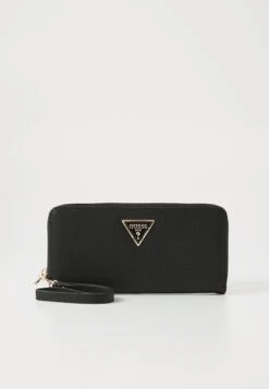 Guess LAUREL LARGE ZIP AROUND - Wallet - Black
